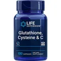 Produktbild: Life Extension, Glutathione, Cysteine & C, 100 Kapseln - Blitzversand