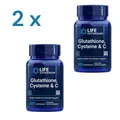 Produktbild: Life Extension Glutathione, Cysteine & C - 2 x 100 caps - 200 caps
