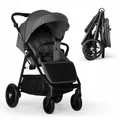 Produktbild: Kidnort Kinderwagen, bis zu 22 kg, Kinderwagen, Zubehör, große Räder, Grau