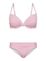 Produktbild: s.Oliver Damen Bügel-Bikini mit Streifendesign, wattierte Cups, Träger verstellbar, Hose mit Umschlagbund, weiches Material für EIN angenehmes Tragegefühl