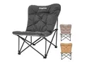 Produktbild: KINGCAMP Campingstuhl Lindon Relax Schmetterlingsstuhl Lounge Stuhl Stahl 136kg Farbe: beige