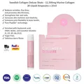 Produktbild: Swedish Collagen Deluxe Shots Flüssigkeit 12.500 mg Meereskollagen 20 Ampullen