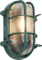 Produktbild: QAZQA - Industrie I Vintage I Außen Wandleuchte Grün Oval IP44 - Noutica I Außenbeleuchtung - Aluminium Oval - LED geeignet E27