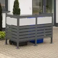 Produktbild: Westmann Mülltonnenverkleidung Planum 2er Box,anthrazit,80 x 160 x 120 cm (B x T x H)