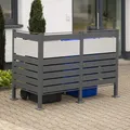 Produktbild: Westmann Mülltonnenverkleidung Planum 2er Box, anthrazit, 80 x 160 x 120 cm (B x T x H)