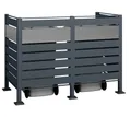 Produktbild: Mülltonnenverkleidung Doppelbox 240L Westmann Metall anthrazit 170x90x120cm