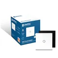 Produktbild: UNITEC WiFi Touch Schalter, Steuerung über Smartphone, Tablet oder Sprachassistent, Touch-Funktion, Memory-Funktion, integrierte Beleuchtung, schwarz