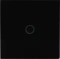 Produktbild: Unitec WIFI Touch Schalter schwarz Glasoptik, Tuya-App, Unterputz
