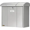 Produktbild: Burg Wächter Briefkasten Stahl verzinkt BxHxT 389/340/193 mm Olymp silber mit Öffnungsstopp (31638233)