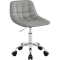 Produktbild: Woltu Drehstuhl, Hellgrau, Textil, Drehkreuz, 43x60x50 cm, Arbeitszimmer, Bürostühle, Drehstühle