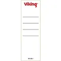 Produktbild: Viking Rückenschilder 60 mm Weiß 10 Stück