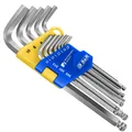 Produktbild: S&R Innensechskantschlüssel Satz HX mit Kugelkopf LANG, 13-tlg, 1,27 bis 10 mm