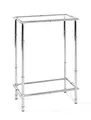 Produktbild: HAKU Konsole Chrom, Metall, Sicherheitsglas - Maße: B 50 x H 75 x T 25 cm, Style: Modern