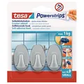 Produktbild: tesa Oval Small Klebehaken für max. 1,0 kg 1,4 x 3,4 cm, 3 St.