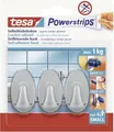 Produktbild: tesa Powerstrips Haken Small oval, weiß, selbstklebend Wandhaken ohne Bohren