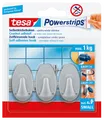 Produktbild: TESA 57519 - tesa Powerstrips Haken Oval matt-chrom