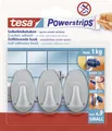 Produktbild: tesa Haken Powerstrip Small oval, matt-chrome  Haushaltsklebeband & Klebehaken