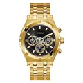 Produktbild: GUESS Herren Armbanduhr Continental mit goldfarbenem Edelstahlarmband, 5 Bar, Gehäusedurchmesser: 43 mm, GW0260G2