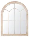Produktbild: Romantischer Wandspiegel in Beige Fensteroptik 69 x 89 cm Embry