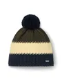 Produktbild: Eisbär Wintermütze Star mit Bommel (Pompon) navyblau/olivegrün - 1 Stück