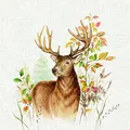 Produktbild: IHR Ideal Home Range - Papierservietten HUNTED DEER cream 20 St. Lunch-Servietten 33 cm x 33 cm