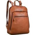 Produktbild: Benthill Rucksack Echt Leder - Kurierrucksack Fahrradrucksack Trekkingrucksack - Damen Herren Rucksack - Lederrucksack - Braun