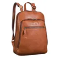 Produktbild: Benthill Rucksack Echt Leder - Damen Herren Daypack - Backpack Lederrucksack - Cityrucksack, Farbe:Braun