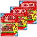 Produktbild: 3 er Pack Haribo Wilde Erdbeeren 175g Saures Fruchtgummi mit Erdbeergeschmack