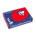 Produktbild: Clairefontaine 8175C - Ries Druckerpapier / Kopierpapier Trophee, intensive Farben, DIN A4, 80g, 500 Blatt, Korallenrot, 1 Ries