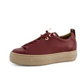 Produktbild: Paul Green Low-Top Sneaker Damen - Eva-Sohle, Elastische Schnürsenkel, Softes Leder Komfort - Büro & Freizeit Damenschuhe - Rot 43x
