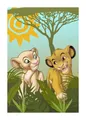 Produktbild: Komar Bild Lion King Urembo Meadows, Disney (1 St), Wandbild zur Dekoration im Kinderzimmer - ohne Rahmen