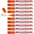 Produktbild: Dauermarker Edding 3000 Orange 10 Stück