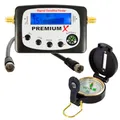 Produktbild: Premium X Sat-TV-Signalfinder Satellitenfinder Kompass Sat-Finder Satellitenerkennung Messgerät für Satelliten Anlage