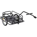 Produktbild: Homcom Fahrradanhänger, Schwarz, Metall, 71.5x77x155 cm, Freizeit, Sport & Fitness, Fahrradanhänger