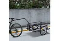 Produktbild: HOMCOM Fahrradlastenanhänger Transportanhänger Handwagen, Schwarz 155 x 71.5 x 77 cm