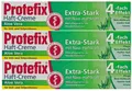 Produktbild: Protefix Haftcreme Aloe Vera Extra Stark Nass Haftkraft 4 fach Effekt 3 x 47g