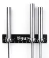 Produktbild: tiguar Bar Hanger Wandhalterung für 5 Langhanteln, Wandhalter aus Stahl, platzsparende Aufbewahrung von Hantelstangen, bis 150 kg Tragkraft, Schwarz