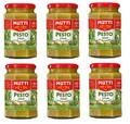 Produktbild: 6x Mutti Pesto Verde Pomodori Verdi Grünes Tomatenpesto Pasta Sauce 100% italienische Tomate Glas 180g Würzsaucen mit Cashewnüssen, Grana Padano und Pecorino Romano