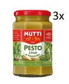 Produktbild: 3x Mutti Pesto Verde Pomodori Verdi Grünes Tomatenpesto Pasta Sauce Glas 180g