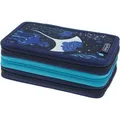 Produktbild: Herlitz Federmäppchen TriCase, Deep Ocean, Schüleretui, 3-fach, 31-teilig, aus Stoff, blau