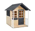 Produktbild: Holz Spielhaus Holli Kinderspielhaus mit Veranda Natur 137x121x140 cm ZWERKULES