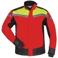 Produktbild: Waldarbeiter-softshelljacke Esche Gr.xxxxl Rot/gelb/schwarz
