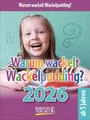 Produktbild: Warum wackelt Wackelpudding? 2026: Aufstellbarer Tages-Abreisskalender für Kinder zum Rätseln I 12 x 16 cm