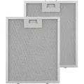 Produktbild: Klarstein Aluminium-Fettfilter - Austauschfilter, Ersatzfilter, 2 x Filter, leichtgängiger Klickverschluss, 25,8 x 31,8 cm, ca. 300g, Aluminium, f... - Silber