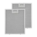 Produktbild: Klarstein Aluminium-Fettfilter - Austauschfilter, Ersatzfilter, 2 x Filter, leichtgängiger Klickverschluss, 25,8 x 31,8 cm, ca. 300g, Aluminium, für Klarstein Sabia Dunstabzugshauben, silber