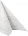 Produktbild: Papstar Serviette 40cm 1/4 Falz Royal Ornaments weiß 50 Stk.