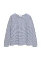 Produktbild: ARMEDANGELS Damen Longsleeve aus Bio-Baumwolle XIANAA Stripes Loose Fit Oatmilk-Lapis Blue