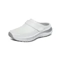 Produktbild: Orthofeet Damen Orthopädischer Iris Clog mit gewebtem Obermaterial – Weiß, Größe 42