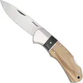 Produktbild: Haller Taschenmesser Olivenholz/Micarta Back Lock 7 cm Klinge