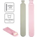 Produktbild: XL Wärmflasche Schlauch Extra Lang Füllmenge 2 Liter Bezug Rosa